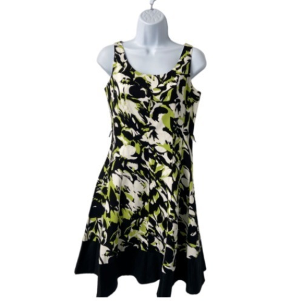 Jessica Howard Dress‎ Retro Multicolor Career Fit and Flare Summer 4P NWOT
